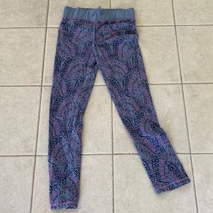 MUNKI MUNKI butterfly wing lounge pants blue purple XS
